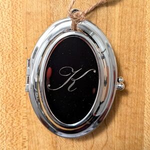 Pottery Barn Photo Locket "K"